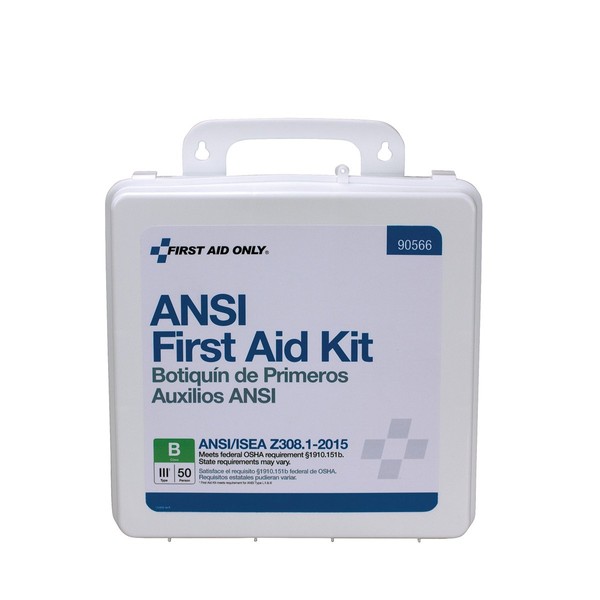First Aid Only 90566 50 Person Bulk ANSI B, First Aid Kit, Plastic, Weatherproof