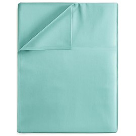 King Size Single Flat Sheet Only - Deep Pocket for King Mattress - Softer Than Egyptian Cotton - 1