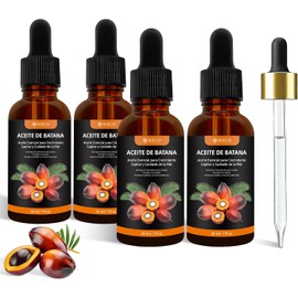 WEUD 4PCS Aceite de Batana Original, Batana Oil Hecho En Coreano, Aceite de Batana para el Cabello, 100% Natural, Hipoalergénica, Sin Químicos, Crecimiento Capilar para Todo Tipo de Cabello