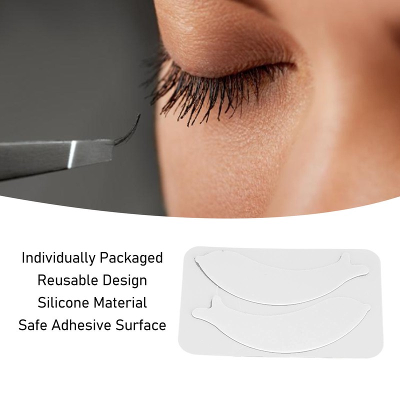 10 Pairs Eyelash Extension Patches Silicone Under Eye Patches Resuable