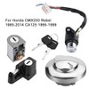 Motorcycle Ignition Switch Fuel Gas Cap Seat Lock Keys for