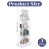 3Pack Hanging Handbag Organizer for Closet – 8 Clear PE