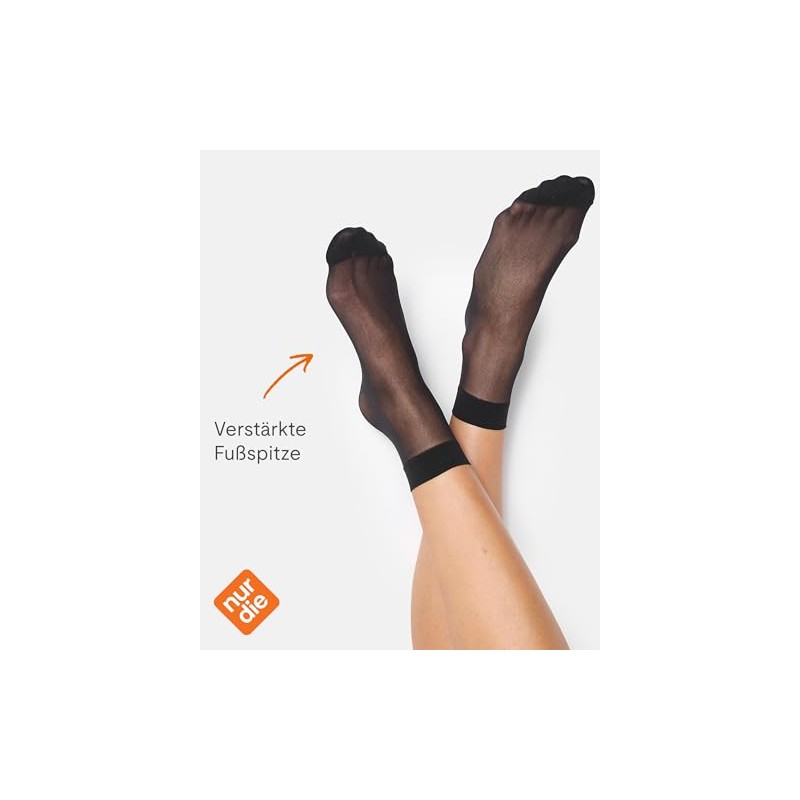 Nur Die Women's 621702 Socks 20 DEN Black (schwarz) One