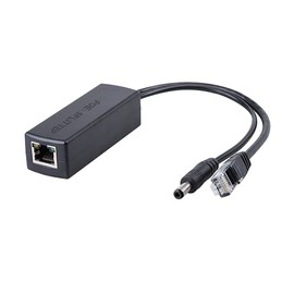 Adaptador divisor POE activo, 48 V a 12 V, IEEE 802.3af/at compatible con 10/100/1000 Mbps hasta 100 metros para cámara de vigilancia, punto de acceso inalámbrico y teléfono VoIP