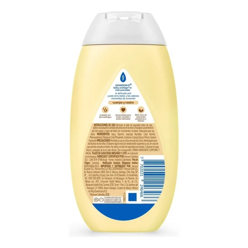 Crema Corporal Johnsons Baby Manzanilla 200 Ml