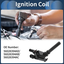 X AUTOHAUX Ignition Coil Ignition Coil Pack No.56028394AD/56028394AB/56028394AC for Dodge for Ram 1500 2003-2005