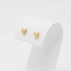 Aretes de Gato Gatito en Chapa de Oro de 22K