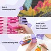 10pcs Cateared Trabricks, 2-in-1 Stackable Diamond Art Trays with Lids,