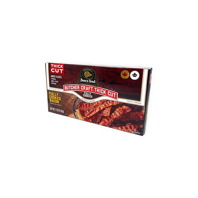Boar's Head Thick Cut Fully Cooked Bacon - pack of