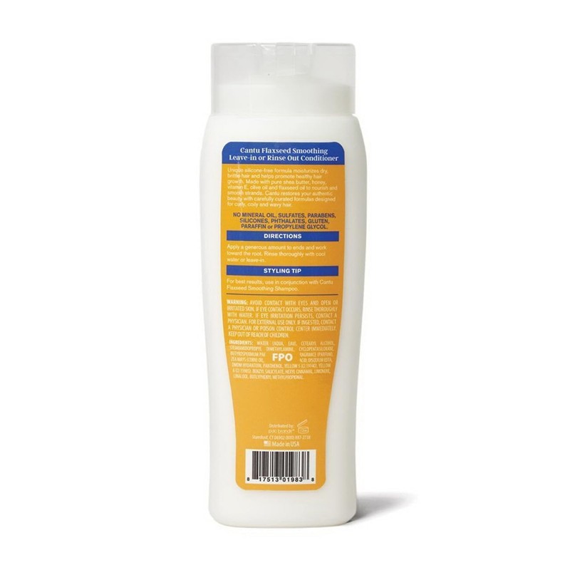 CANTU Flaxeed Smoothing Leave-in OR Rinse out Conditioner 400 ml