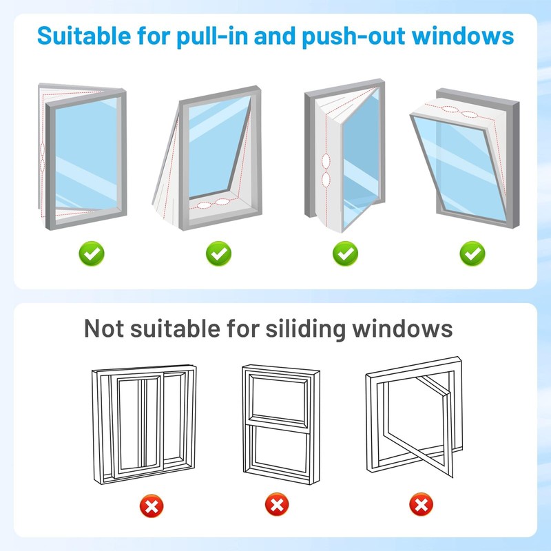 400 cm Sealing Set, Window Seal for Mobile Air Conditioners,