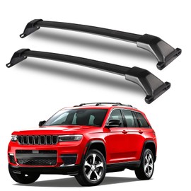 Heavy Duty Aluminum Roof Rack Cross Bars Compatible with Jeep Grand Cherokee L 2021-2026 & Grand Cherokee 2022-2026, 260LBS Roof Rails for Bicycle Luggage Rack Transport
