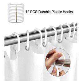 JIANGLANY Retro Shower Curtain with Window Scene, Mediterranean Style Wooden Cottage with Open Window, Window View Shower Curtain for Bathroom, 180x180cm Fabric Bathroom Set with Hooks (4)