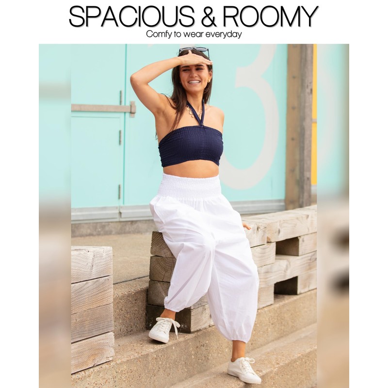 likemary - overol de harén para mujer, pantalones de harén,
