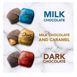 Dove Silky Promises |Milk Chocolate| Dark Chocolate| Milk Chocolate Cramel| 98 Pieces
