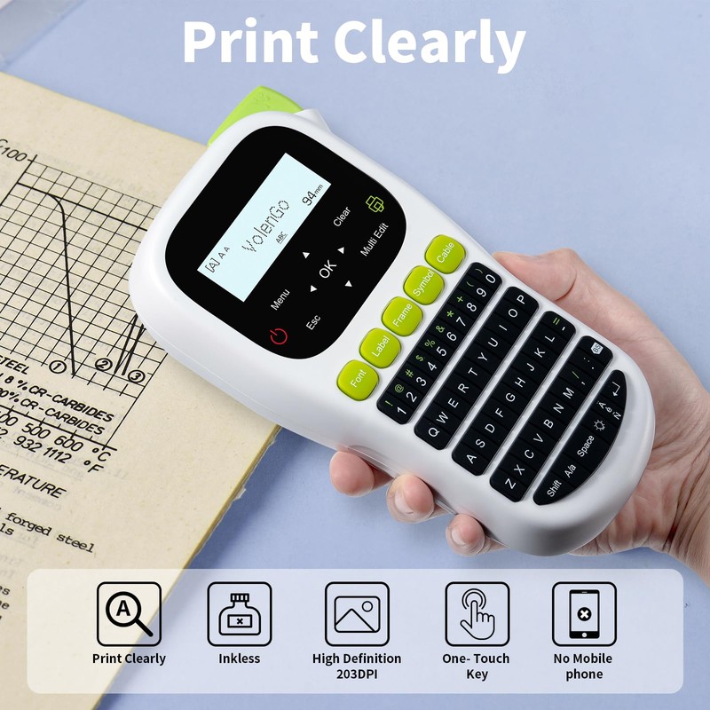 Label Maker Machine, Label Printer, H1100 Label Maker Portable Handheld