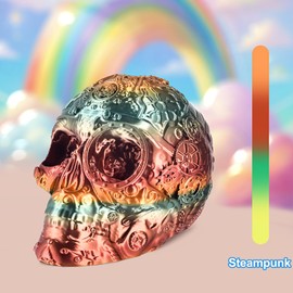 ERYONE Ultra Silk Rainbow PLA Filament 3D Printer 1.75, Shiny Multicolor Rainbow Filament PLA +/-0.03mm, Fast Color Gradient 1KG Spool, Steampunk Rainbow