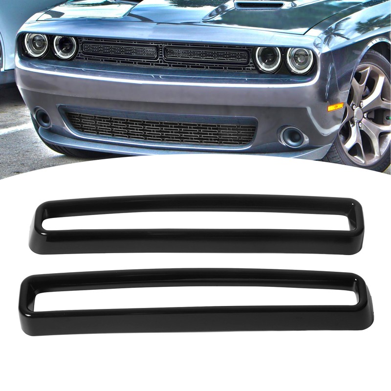 Car Front Grille Trim Bright Black UV Protection Coating Replacement