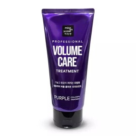 Mise En Scene 미쟝센 볼륨 케어 퍼플 콜라겐 처지는 모발 트리트먼트 330ml 헤어린스 Missha Volume Care Purple Collagen Hair Treatment 330ml Hair Rinse