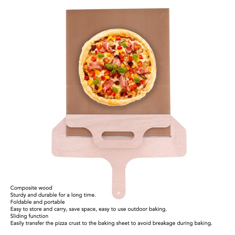 Foldable Sliding Pizza Peel Wood Pizza Spatula Non Stick Pizza