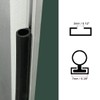uxcell T-Slot Mount Window Weatherstrip Seal 7mm Bulb Bubble for