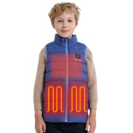 Venustas Kids Heated Vest with Battery Pack, Boys Girls Lightweight Electric Heated Vest