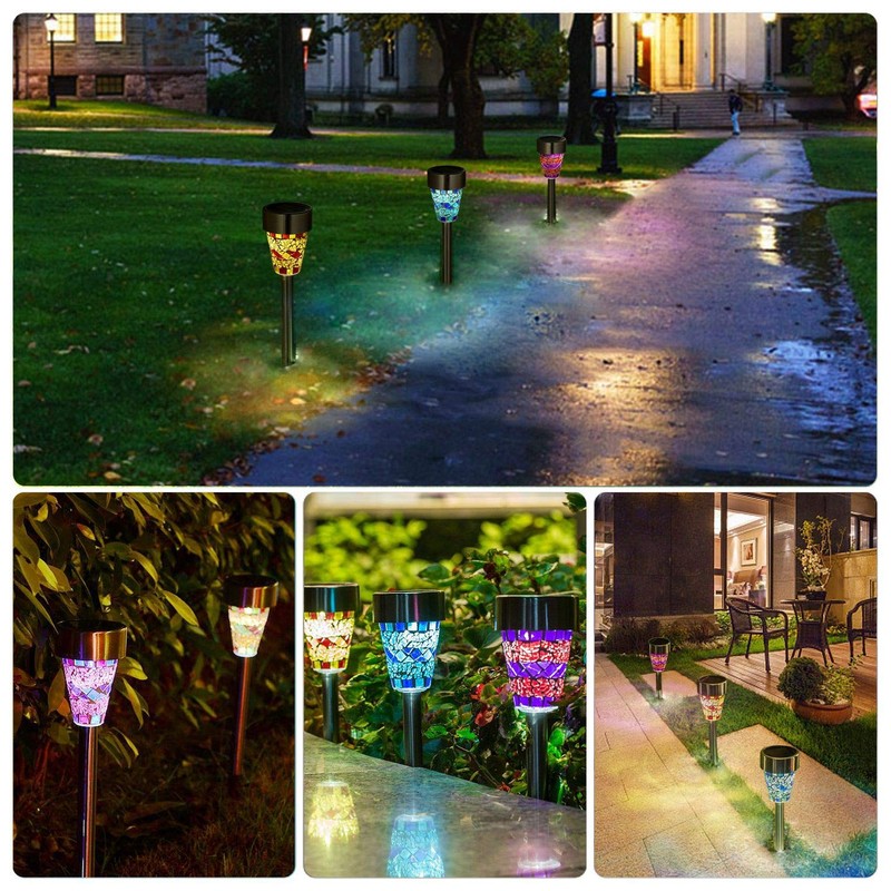 Solar Lights Outdoor Decorative, Solar Garden Lights Stakes, Flower Bed