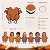 Irenare 22 pcs Fall Thanksgiving DIY Turkey Banner Turkey Paper