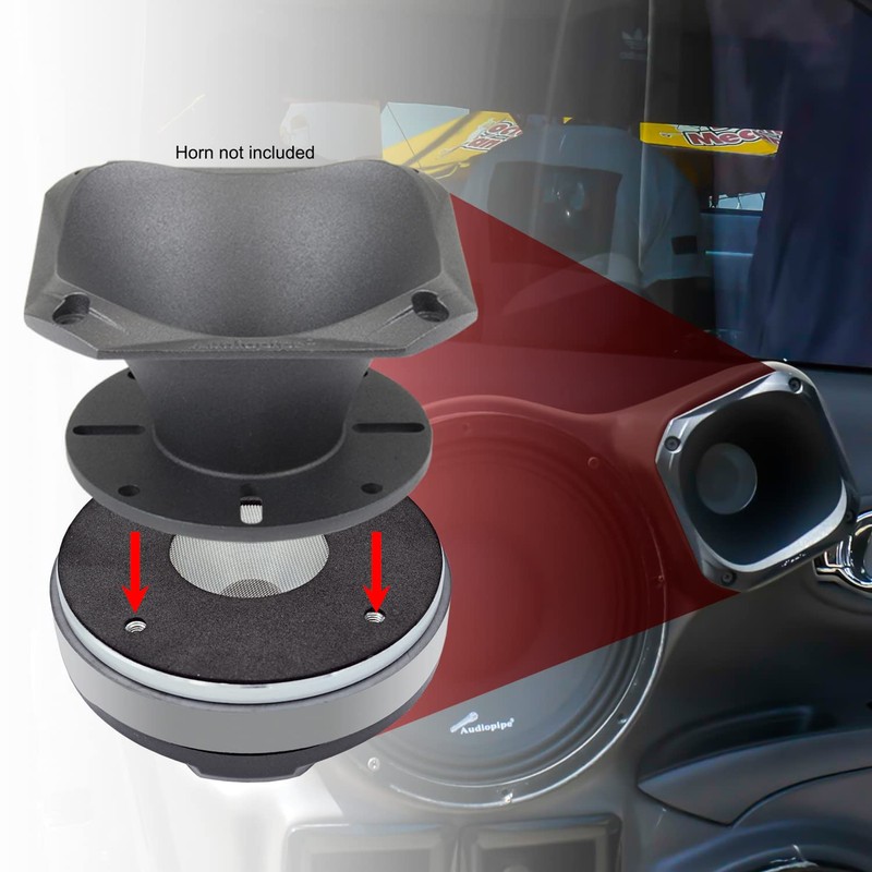 Audiopipe APH5050 Titanium Compression Driver 160 Watts Max 8ohm 2vc