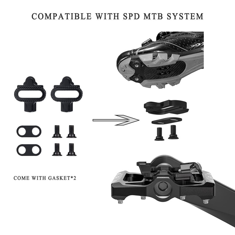 Mountain Bike Pedals - Dual Function Flat and Clipless Pedal