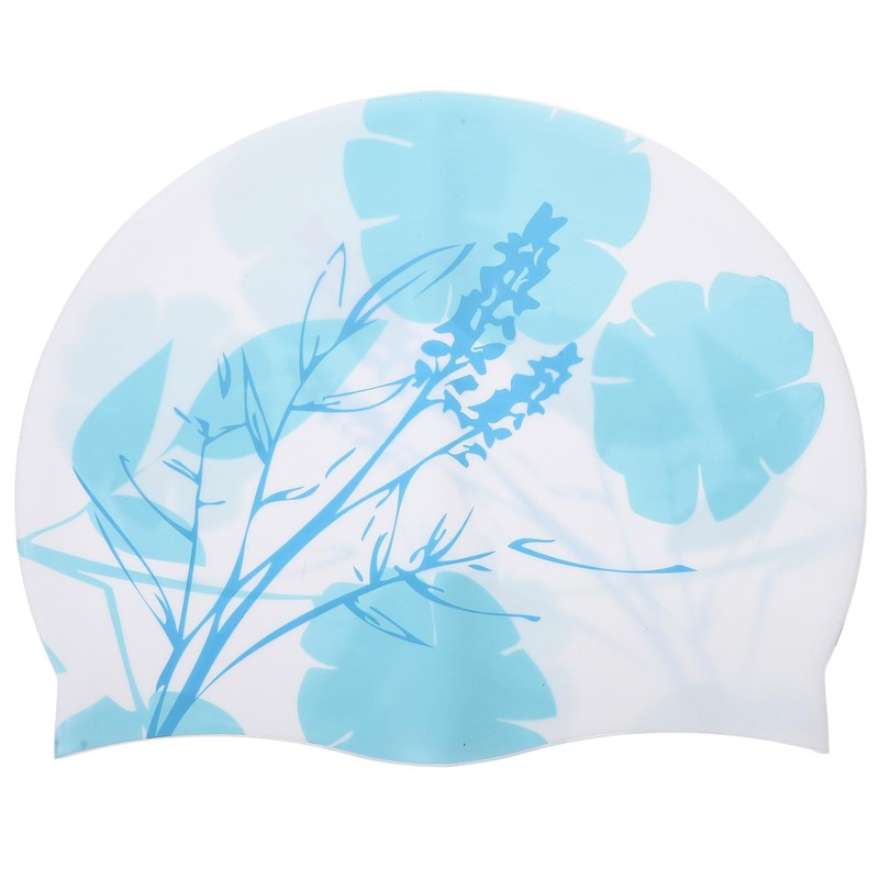 Toddmomy Gorro de Baño de Silicona Reversible Estampado, Gorra de