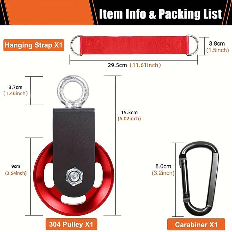 Pulley System | Weight Cable Pulley System - Rust-Resistant Noise-Reducing