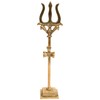 Exotic India Trident (Trishul) - Brass Statue