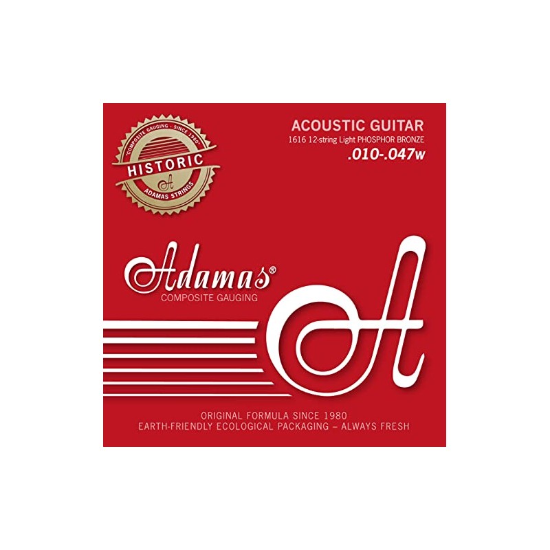 Adamas Saiten Satz für Akustikgitarre Historic Reissue Phosphor Bronze, massives