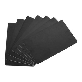MECCANIXITY 30Pcs Blank PVC Cards Color, CR80 30 Mil Plastic Cards Blank ID Card Waterproof for ID Badge, Credit Cards, Identification Badges, Printer, Black