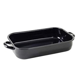 Krüger 14126 Enamelled, steel, square pan, light, 26x16x6 cm