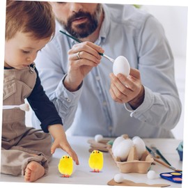 KOMBIUDA 36pcs Easter Plush Chicks Fluffy Mini Chicks Easter Ornament Decorations for Party Favors Home Hotel Office Display