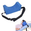 Head Positioner Pillow Blue PU Leather Breathable Comfortable Neck Support