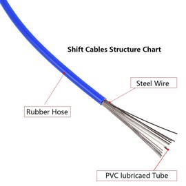Bicycle Shifting Cable,3mm Bicycle Shifter Cable Housing Bicycle Shifter Cable Replacement for Mountain Bike Road Bike (Black)