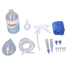 500ml Ear Irrigation Flushing System Safe Manual Earwax Cleaning Removal System for Home Adults Children