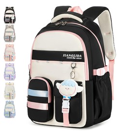 IBALULU School Backpack Teenager Girls Boys School Bag Waterproof Backpack Women Men School Bag Laptop Bag Daypacks Large Backpack for School Travel Sports, Black (black-1)