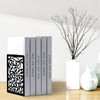 Bookends, 1 Pair Black Bookends, Metal Bookends, Book Holder for
