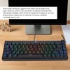 Mechanical Keyboard 68 Keys Three Modes RGB Backlight 1800mAh BatteryBlack