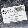 Box.it.pack.it Shredded Crinkle ZigZag Kraft Paper, Black, 200g