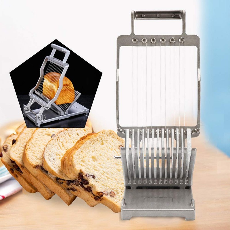 Gdrasuya10 Commercial Cheese Slicer, Stainless Steel bread Slicer Kitchen Cooking
