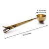 Coffee Scoop with Bag Clip, Stainless Steel Long Handled Tea