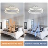 Oaks Aura 20 Inch Low Profile Ceiling Fans with Lights,Flush