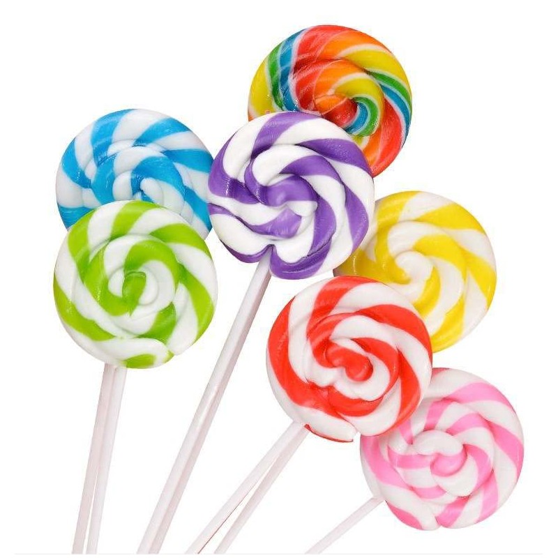 PURPLE SWIRL LOLLIPOPS - 24 SUCKERS INDIVIDUALLY WRAPPED - 2