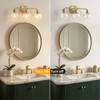 Watyo Bathroom Light Fixtures Gold Vanity Light 3 Light Wall