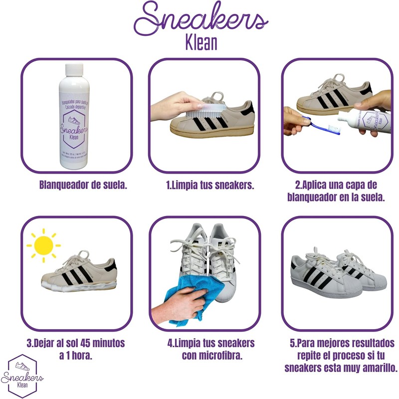 SNEAKERS KLEAN Kit Blanqueador de Suela, limpieza para el cuidado